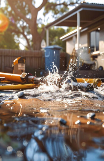Blocked Outdoor Drain